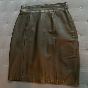 Marc by Andrew Marc Vintage Leather Skirt